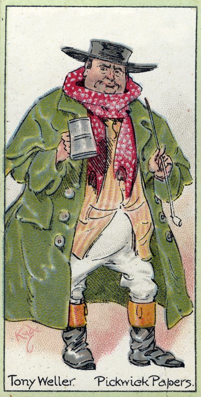 Tony Weller, z „The Pickwick Papers” Charlesa Dickensa, 1923 autorstwa Joseph Clayton Clarke